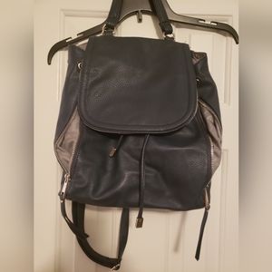 Time and Tru Backpack Purse - Navy